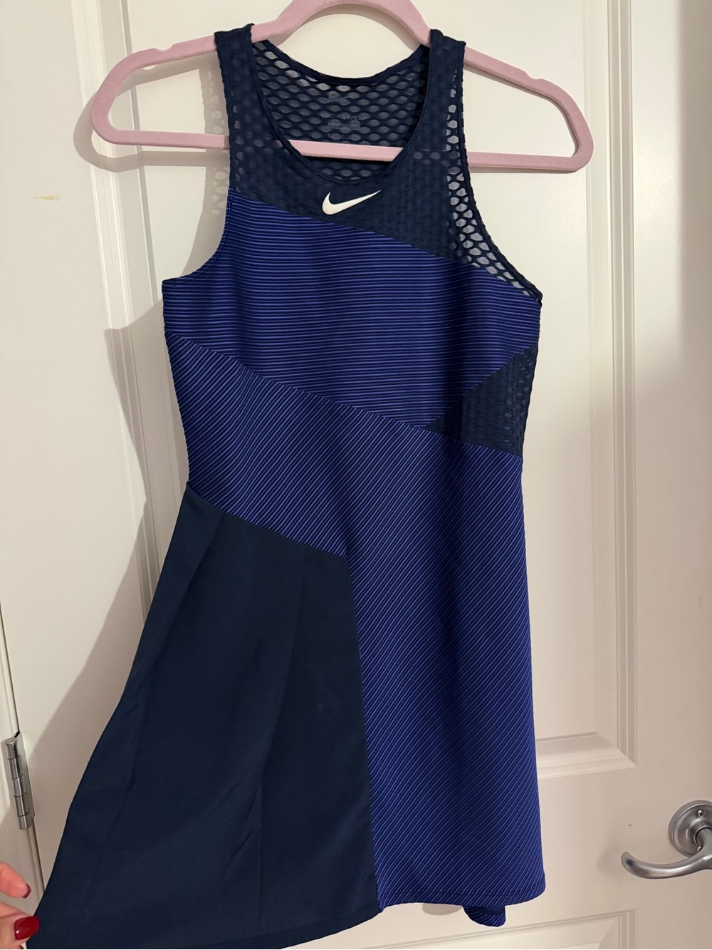 Nike Navy Mesh Racerback tennis dress (new)